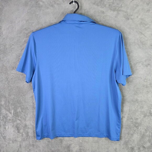 Mens Member's Mark Blue Performance Polo Shirt Short Sleeve Polyester Stretch XL - Picture 3 of 6